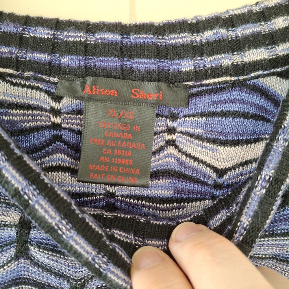 Alison Sheri Sleeveless Cowl Neck Knit Top Size XL - Picture 3 of 7